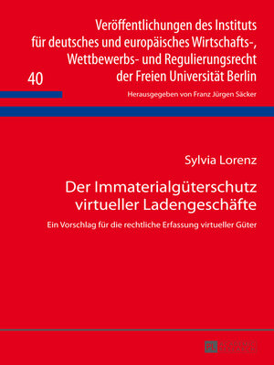 cover image of Der Immaterialgüterschutz virtueller Ladengeschäfte